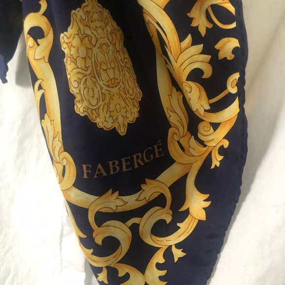 Vintage Faberge Silk Scarf - Picture 3 of 5